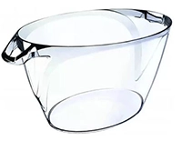 Balde De Gelo Oval Champanheira Acrílico