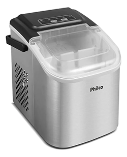 Máquina De Gelo Philco 12kg Inox Pmg12b Preto